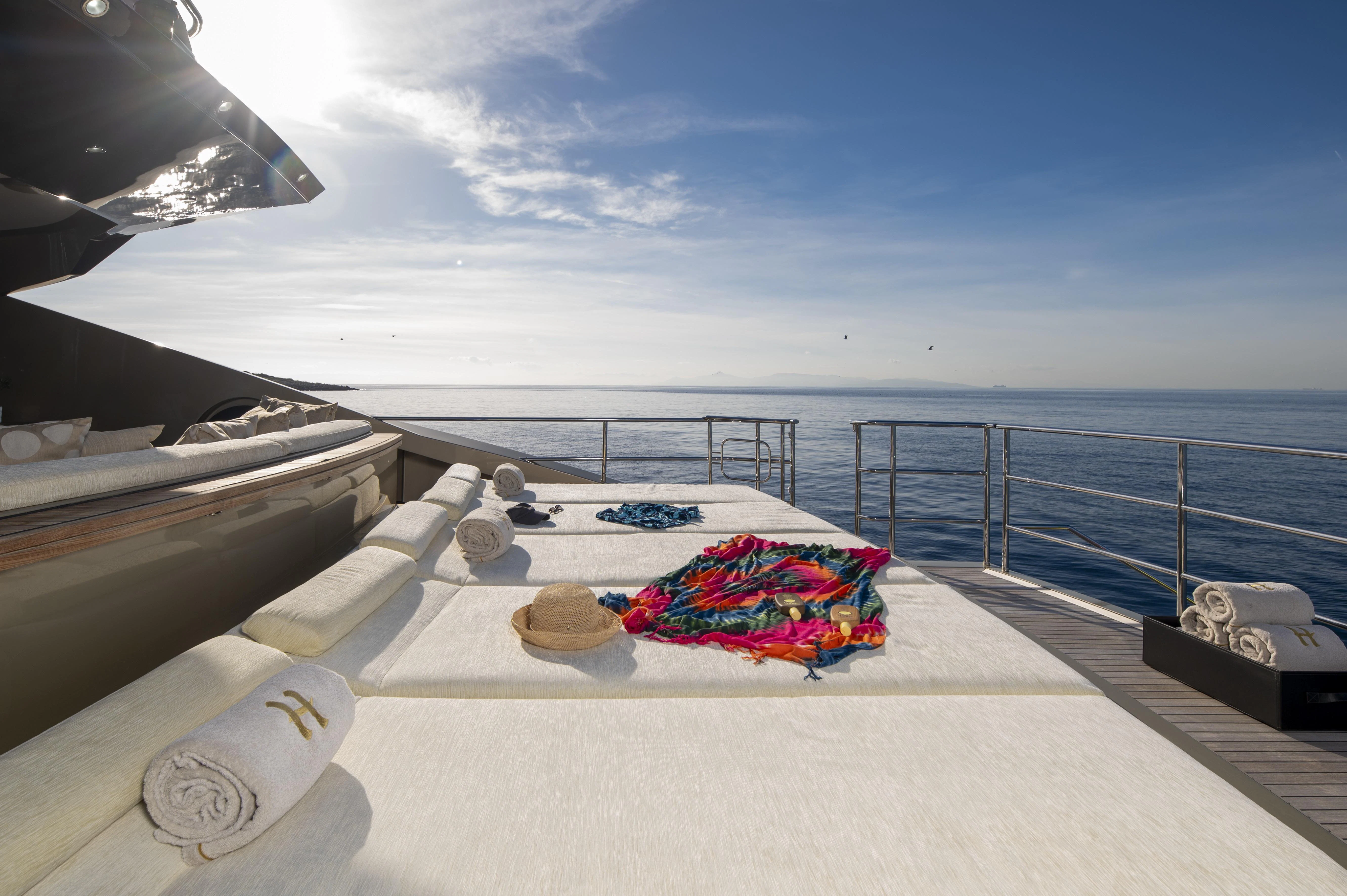 a boat on the water aboard HOKULANI Yacht for Sale