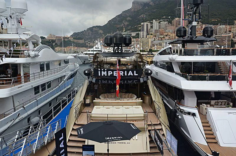 a group of boats docked aboard HOKULANI Yacht for Sale