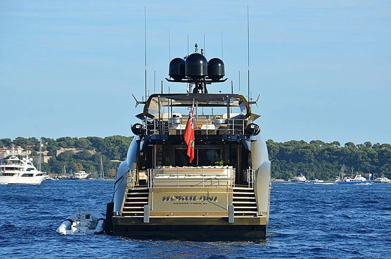 a boat in the water aboard HOKULANI Yacht for Sale