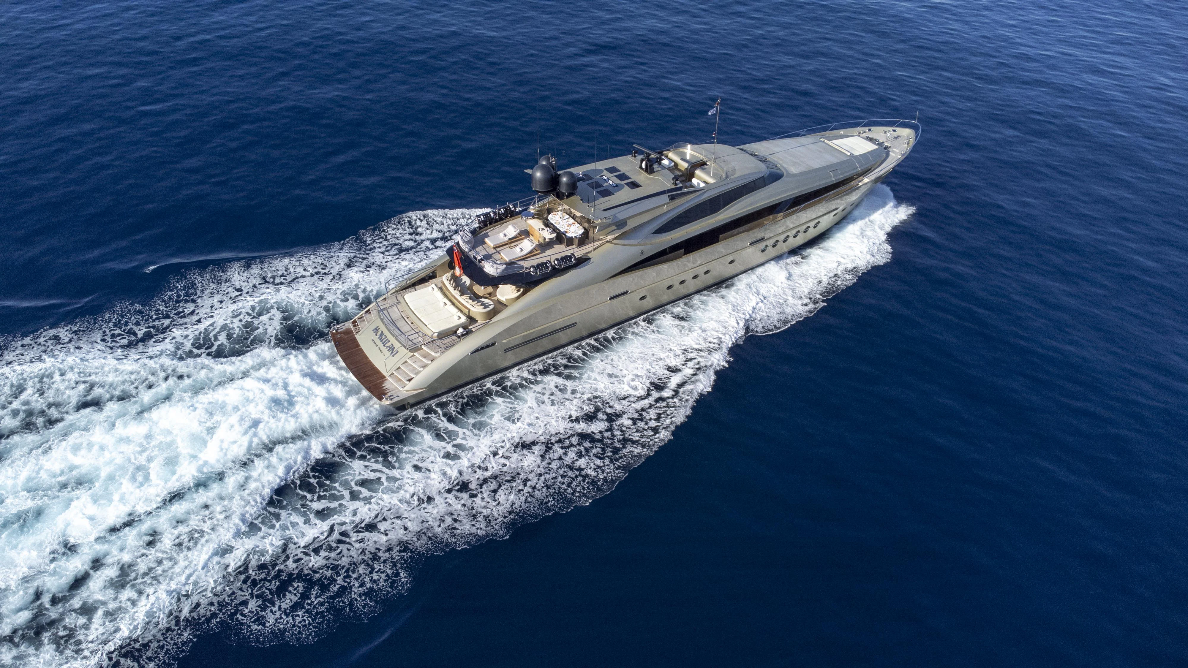 a ship on the water aboard HOKULANI Yacht for Sale