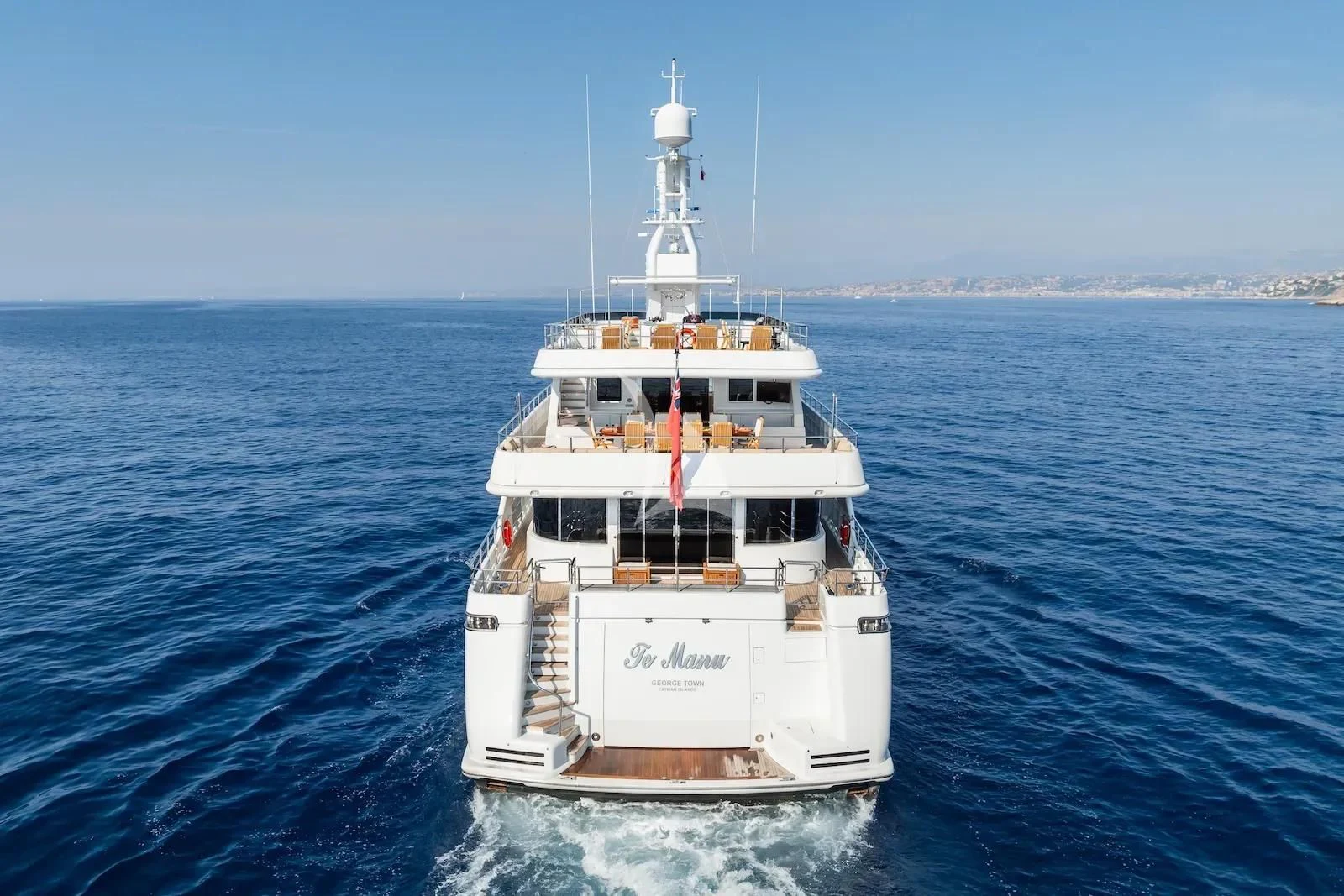 a boat on the water aboard TE MANU Yacht for Charter
