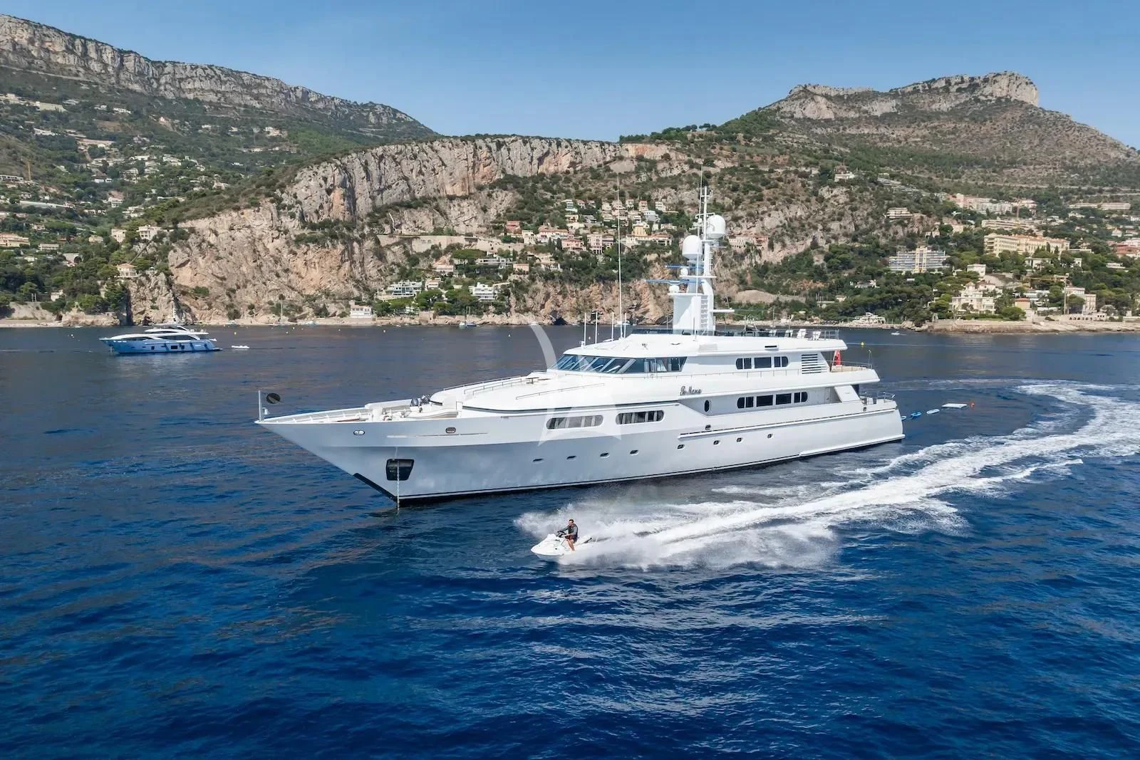a boat on the water aboard TE MANU Yacht for Charter