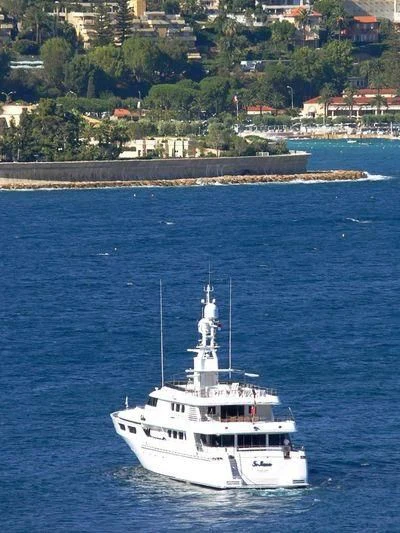 a boat on the water aboard TE MANU Yacht for Charter