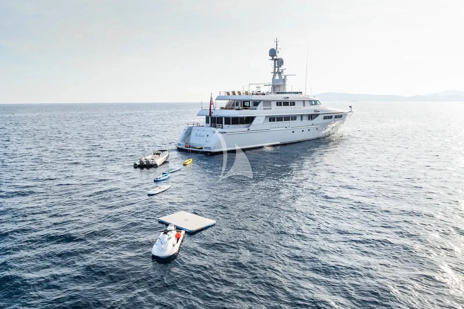 a boat and a boat in the water aboard TE MANU Yacht for Charter
