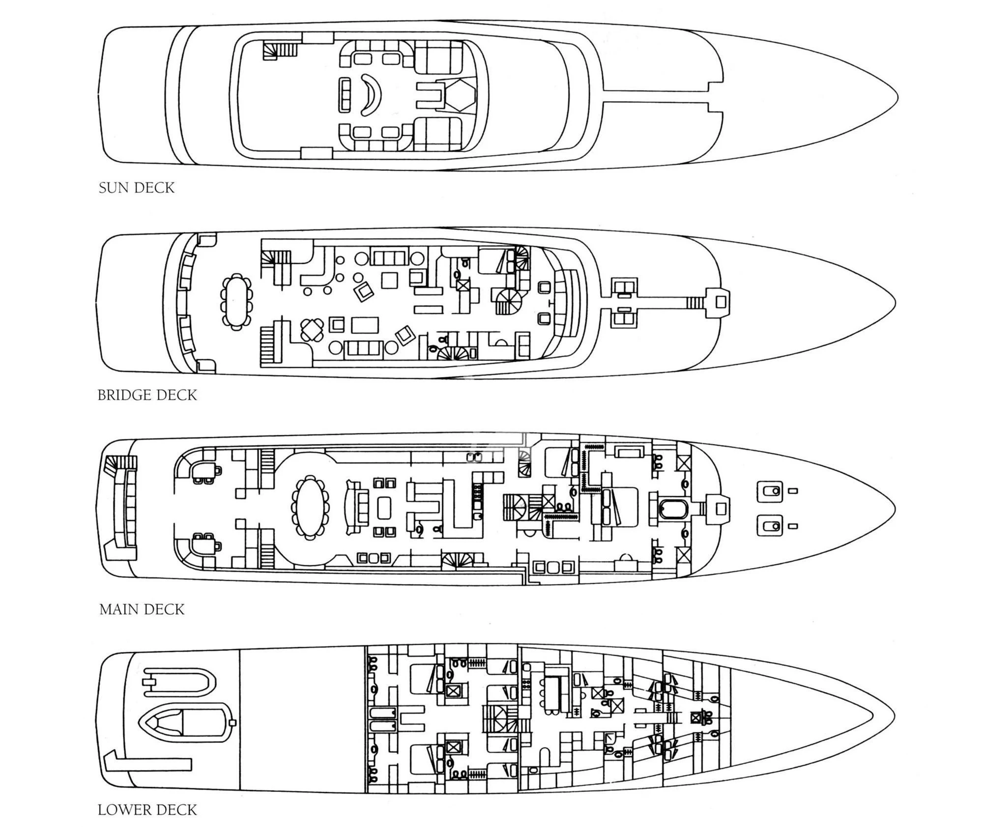 diagram aboard TE MANU Yacht for Charter