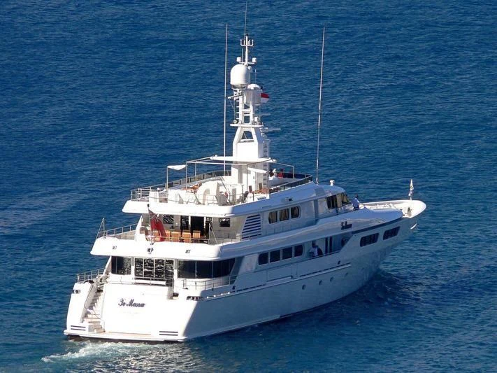 a boat in the water aboard TE MANU Yacht for Charter