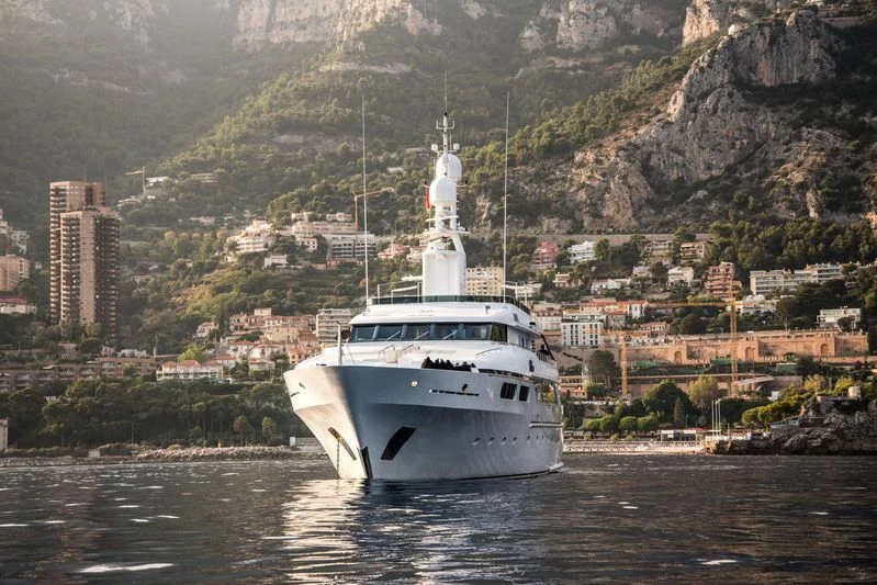 a boat on the water aboard TE MANU Yacht for Charter