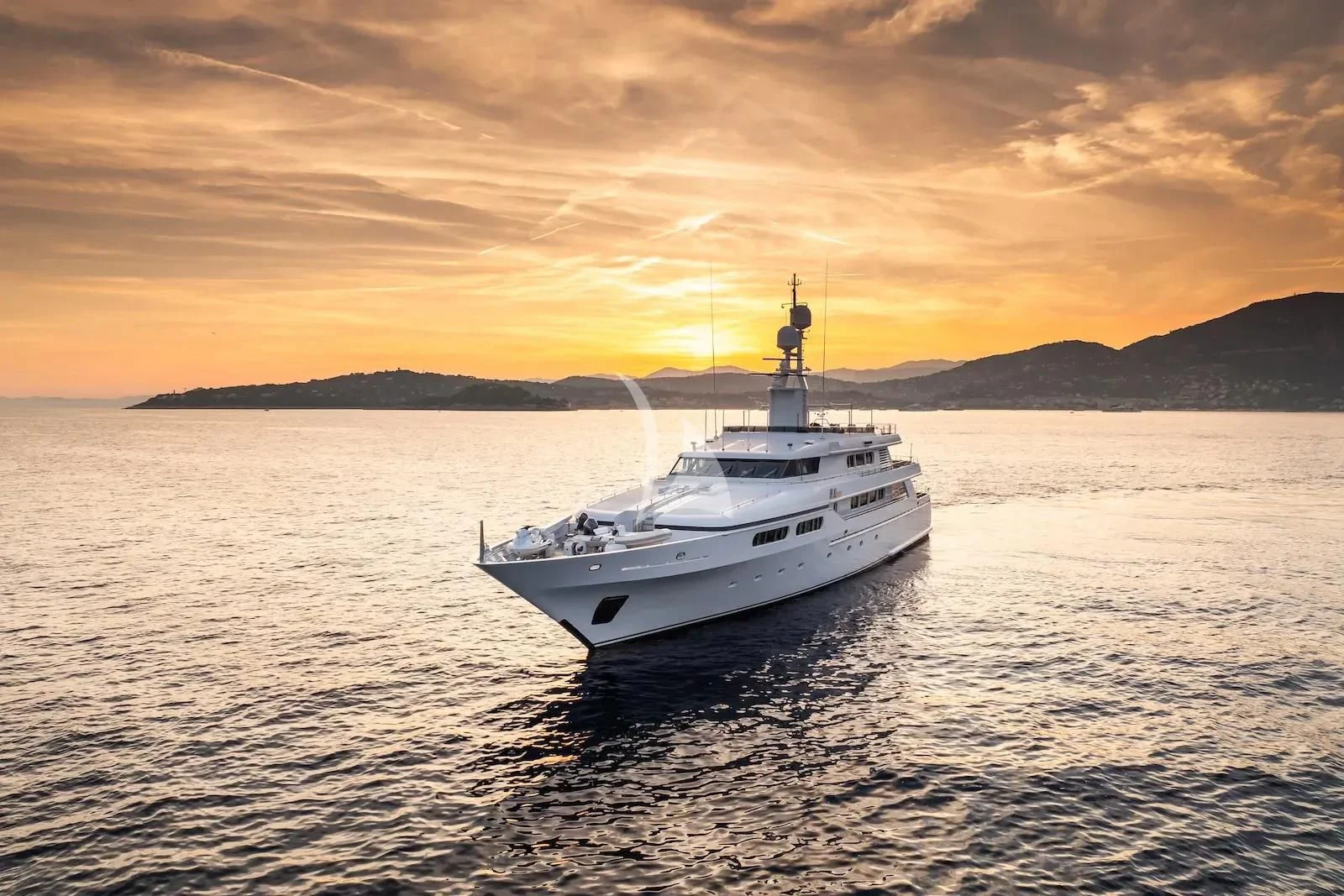 a boat in the water aboard TE MANU Yacht for Charter