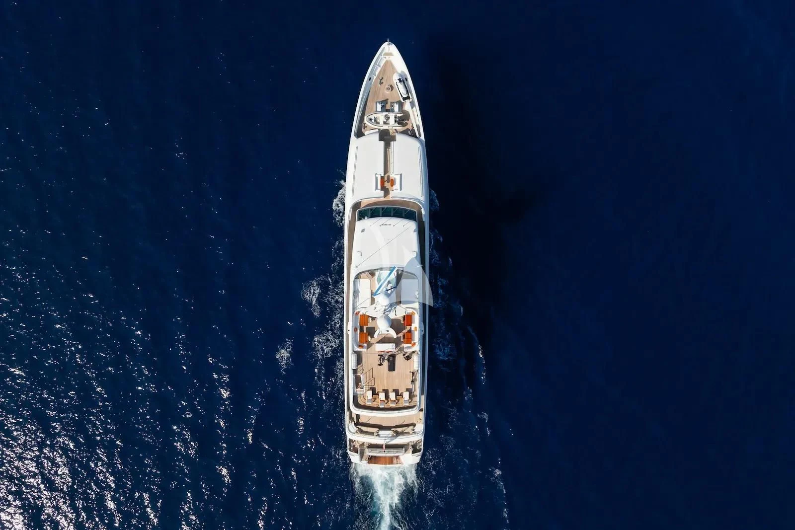 a space shuttle in the sky aboard TE MANU Yacht for Charter