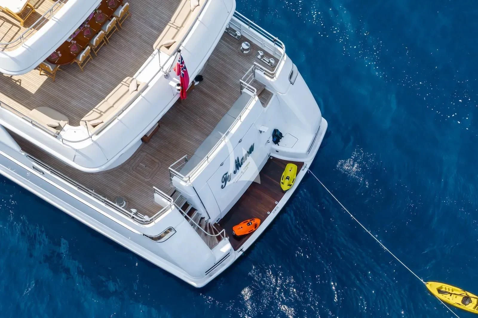 a ship on the water aboard TE MANU Yacht for Charter