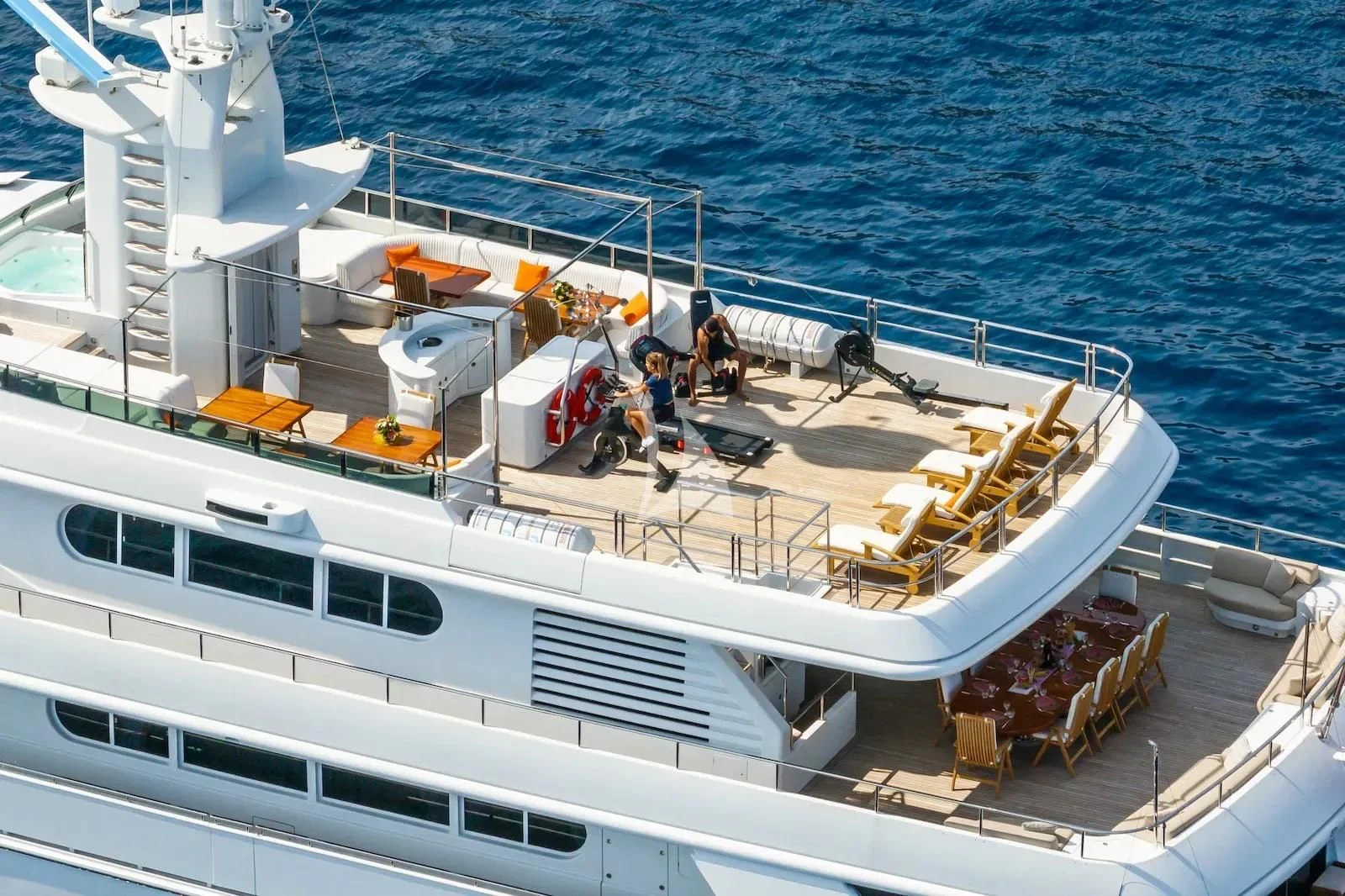 a boat on the water aboard TE MANU Yacht for Charter