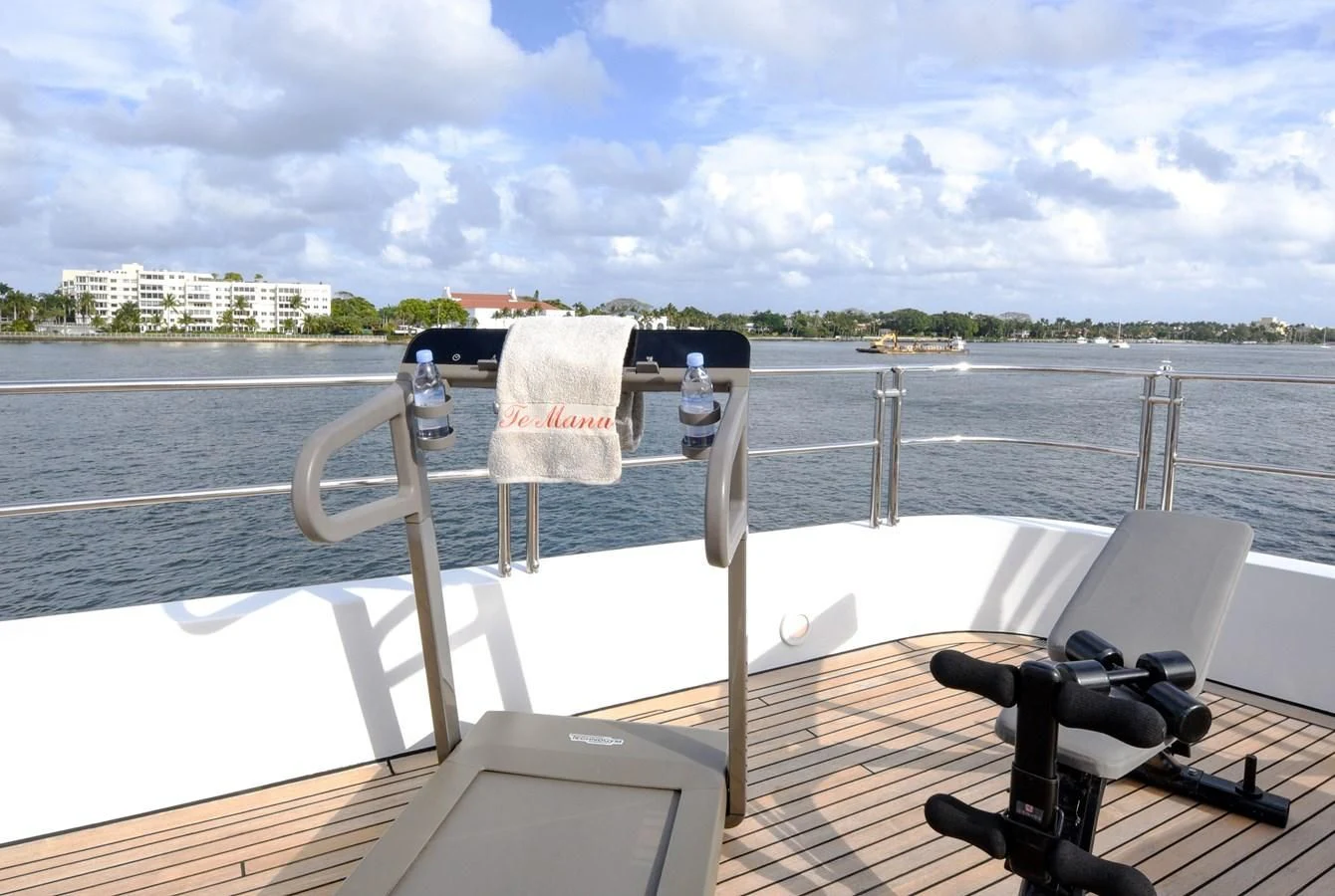 a boat on the water aboard TE MANU Yacht for Charter