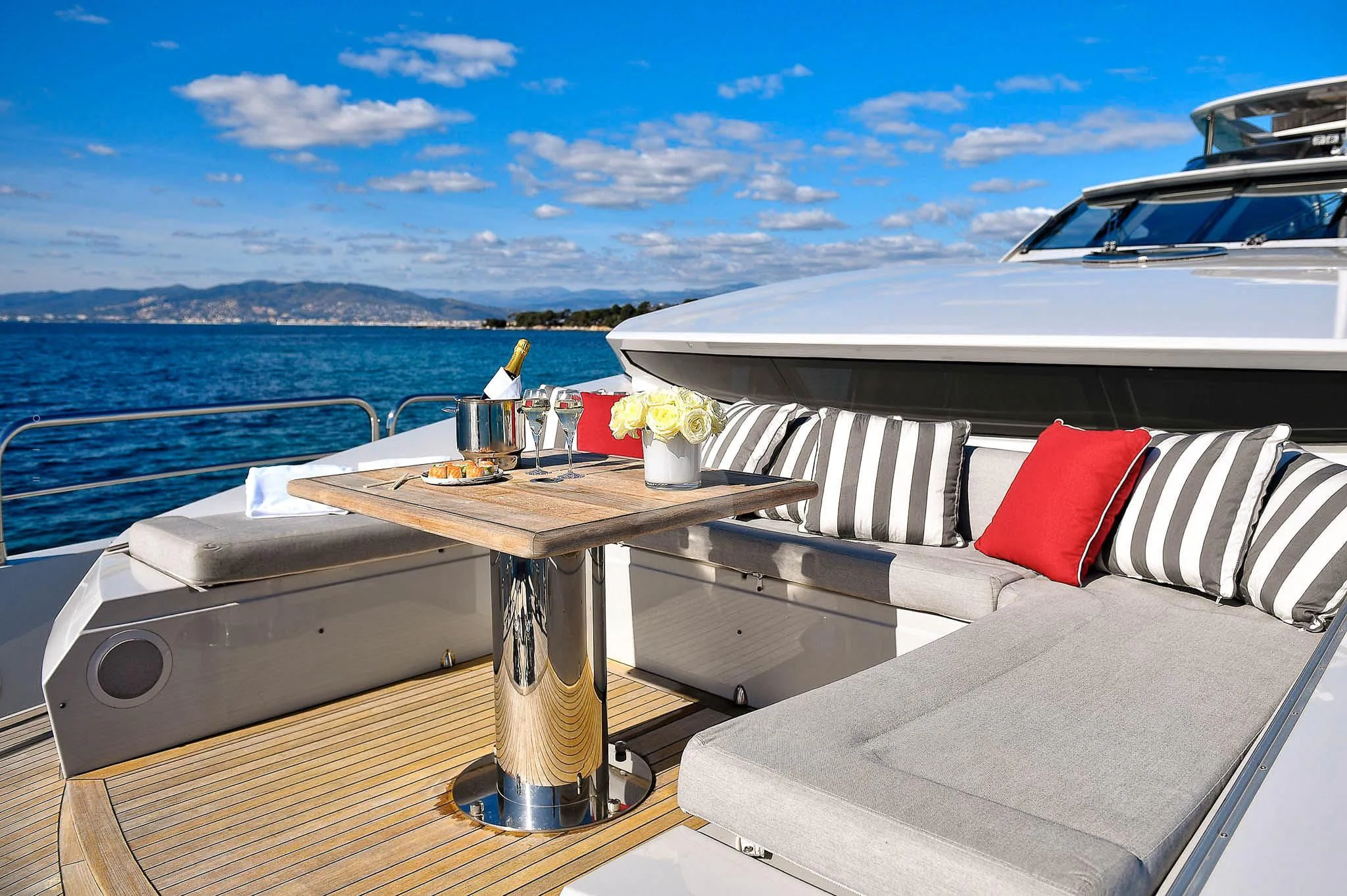 a boat on the water aboard TENACITY Yacht for Sale