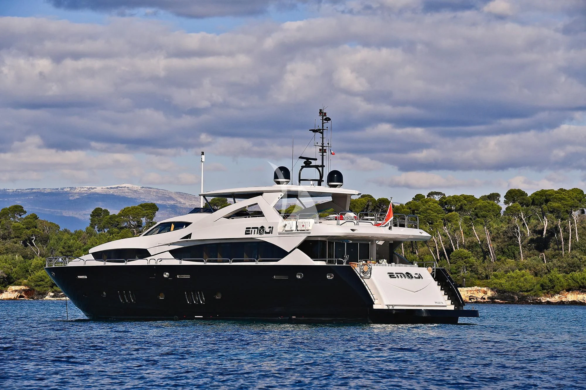 a boat in the water aboard TENACITY Yacht for Sale