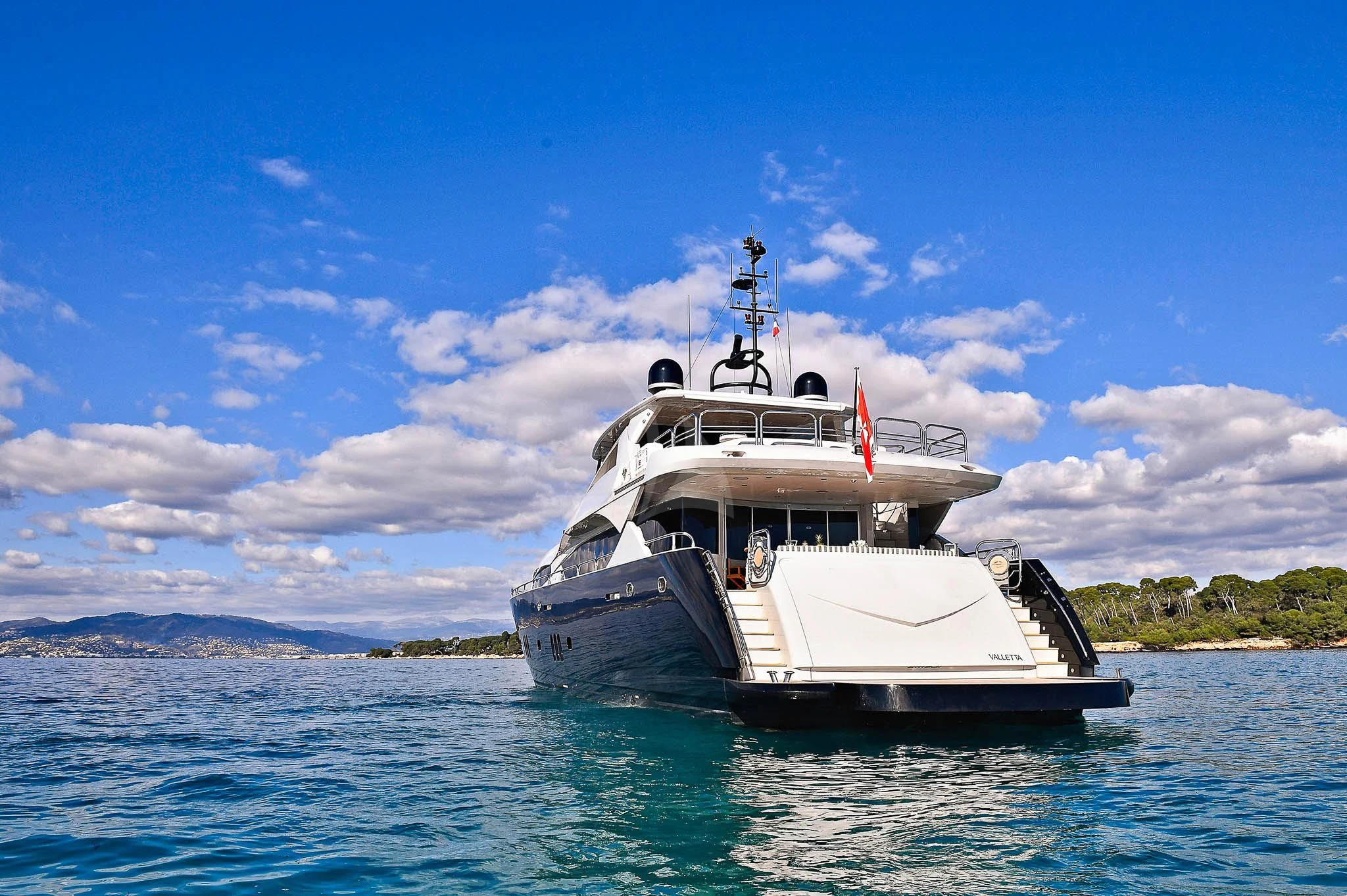 a boat in the water aboard TENACITY Yacht for Sale