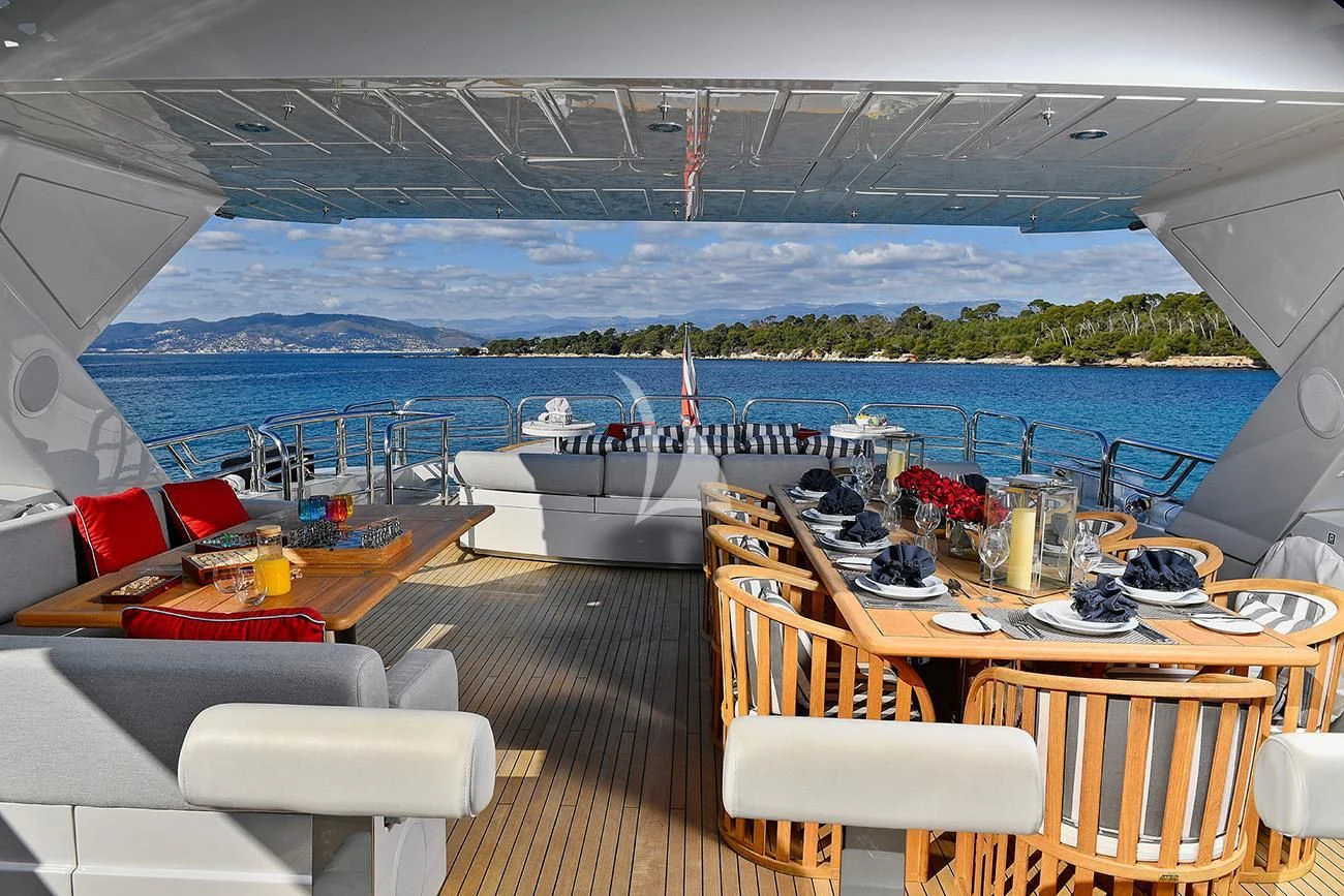 a boat on the water aboard TENACITY Yacht for Sale