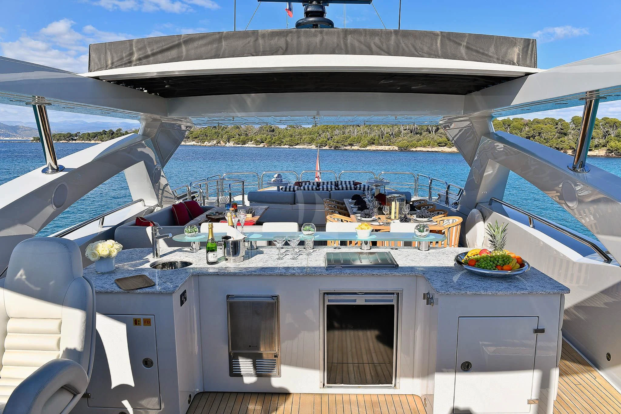 a boat on the water aboard TENACITY Yacht for Sale