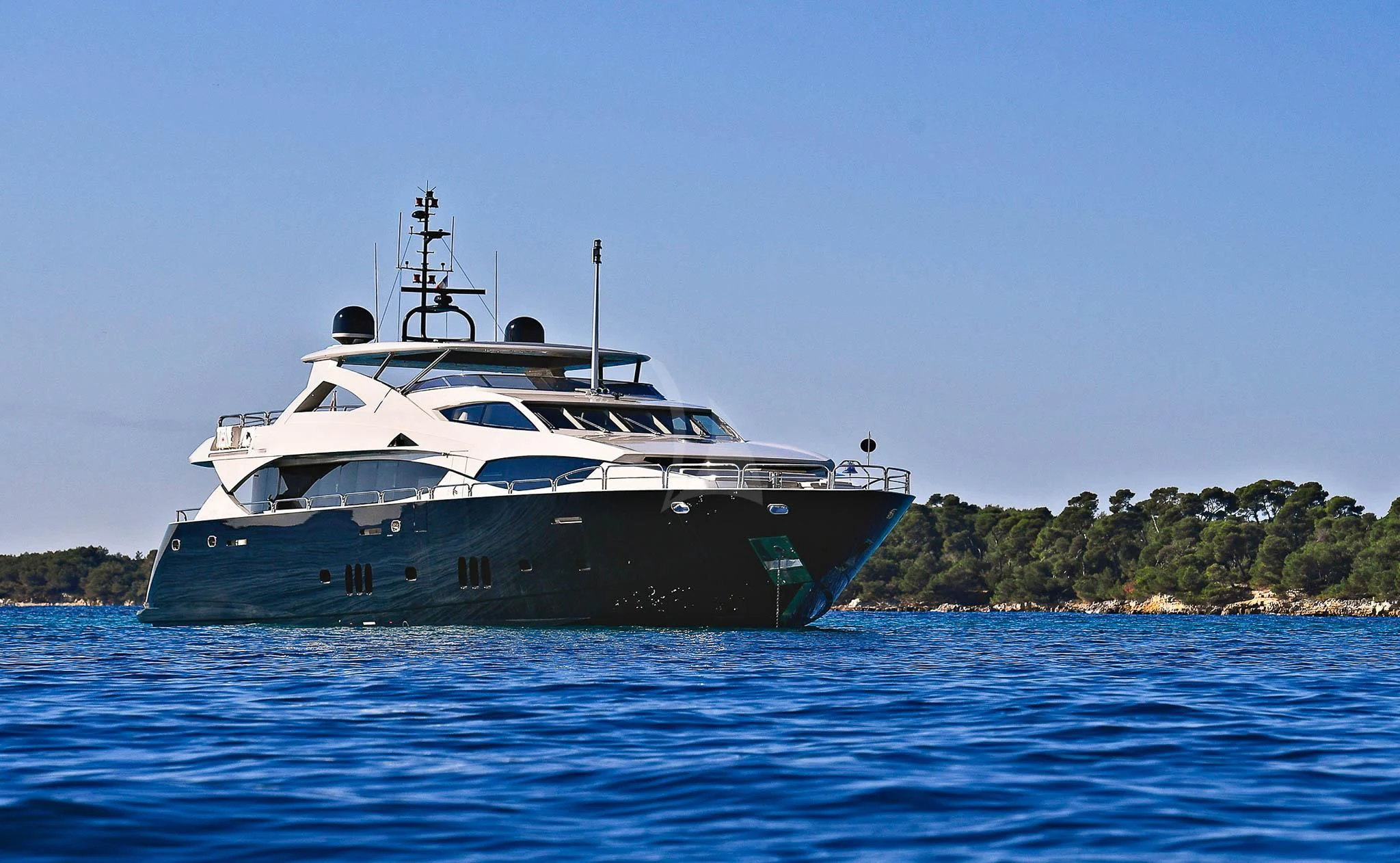 a boat on the water aboard TENACITY Yacht for Sale