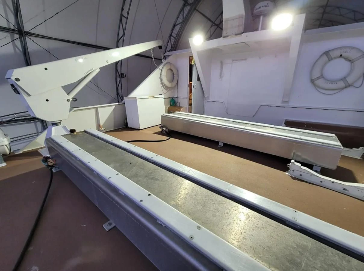 a large metal machine aboard GOLDEN EAGLE Yacht for Sale