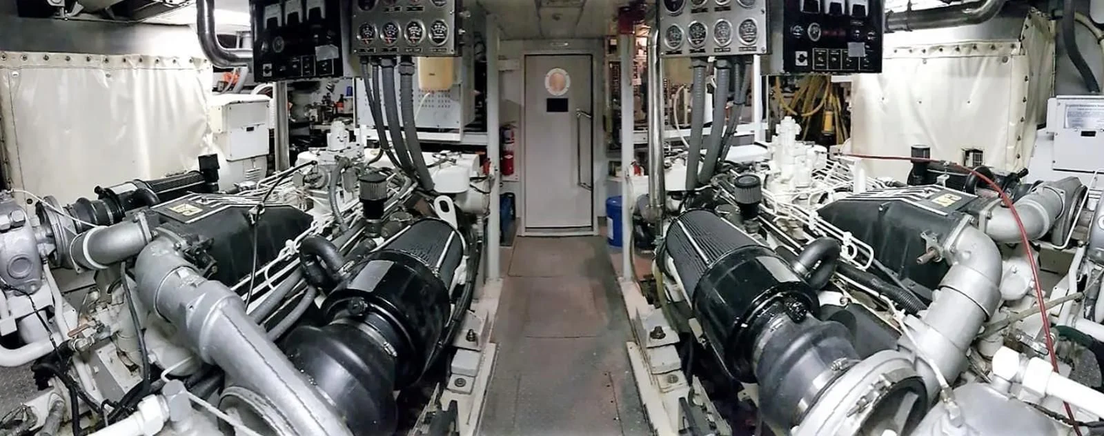 a room full of machinery aboard GOLDEN EAGLE Yacht for Sale