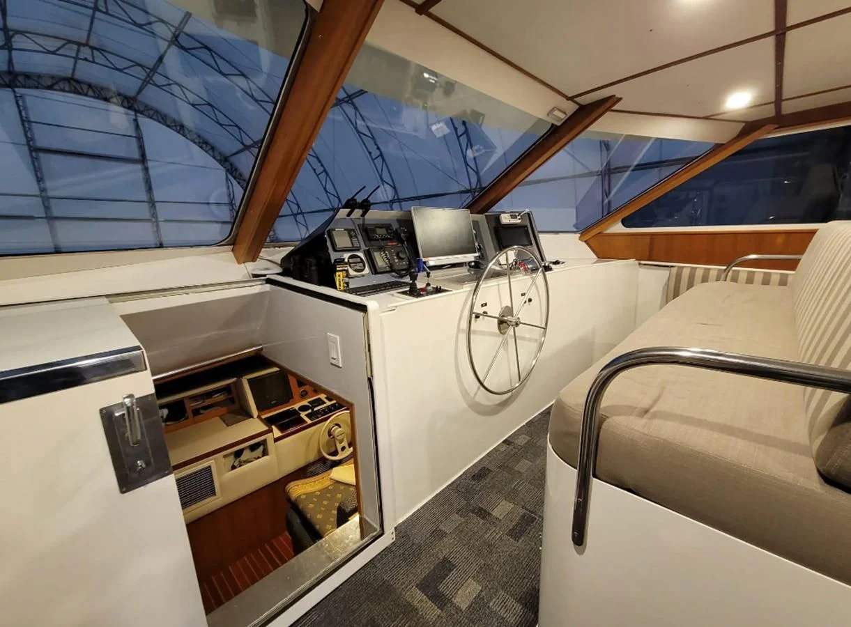 inside of a space ship aboard GOLDEN EAGLE Yacht for Sale
