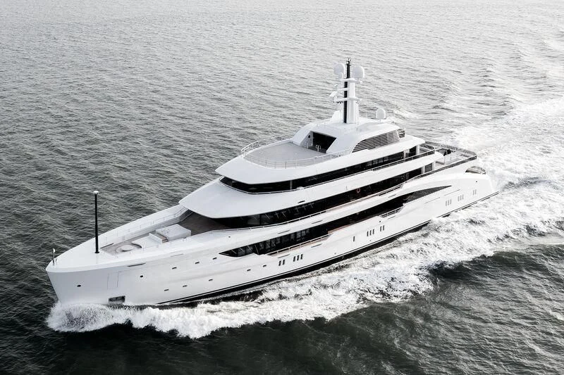 a ship in the water aboard ENERGY Yacht for Sale