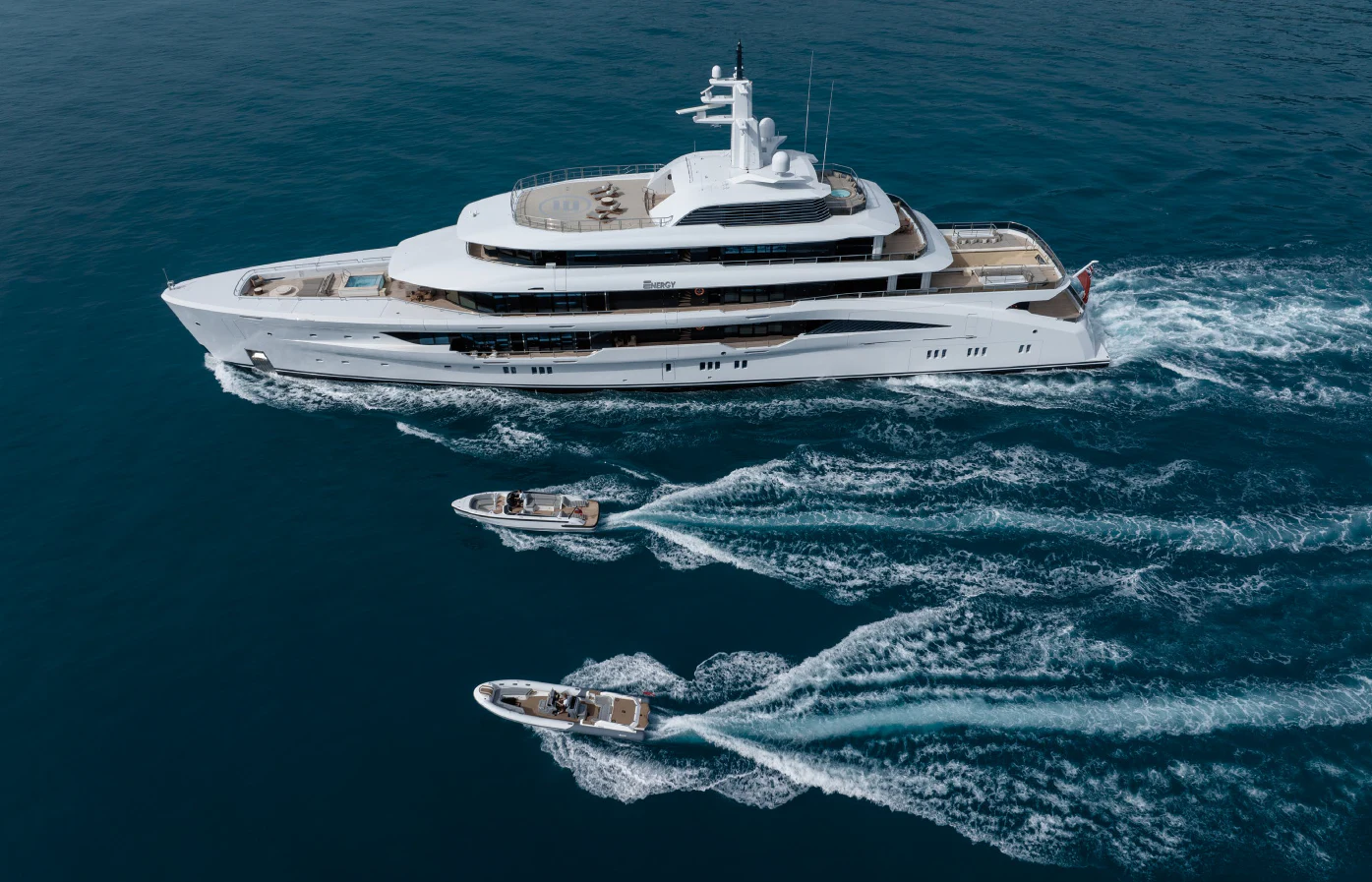 a boat in the water aboard ENERGY Yacht for Sale