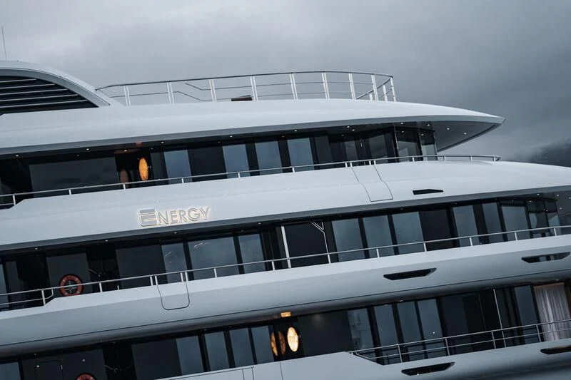 a large cruise ship aboard ENERGY Yacht for Sale