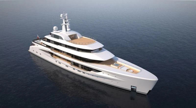 a white boat on the water aboard ENERGY Yacht for Sale
