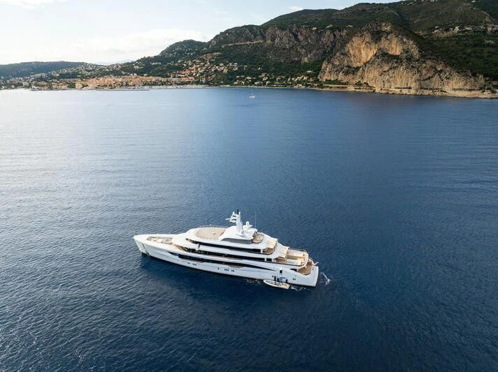 a boat in the water aboard ENERGY Yacht for Sale