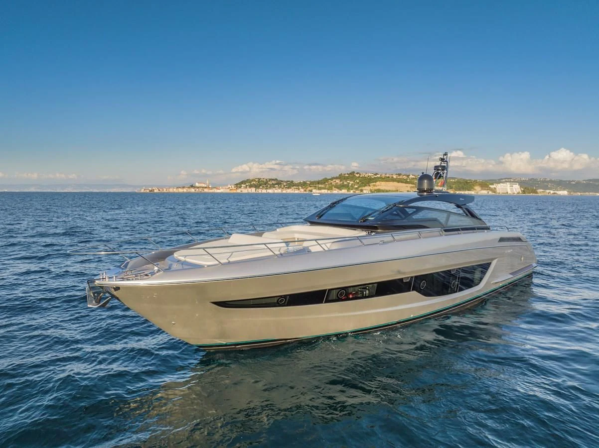 a boat in the water aboard RIVA 68' DIABLE Yacht for Sale
