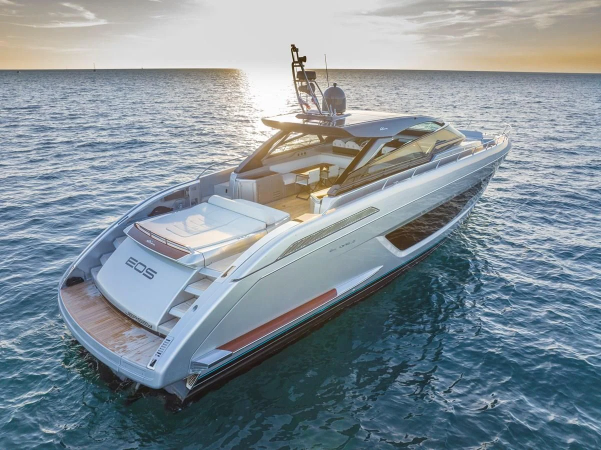 a boat on the water aboard RIVA 68' DIABLE Yacht for Sale
