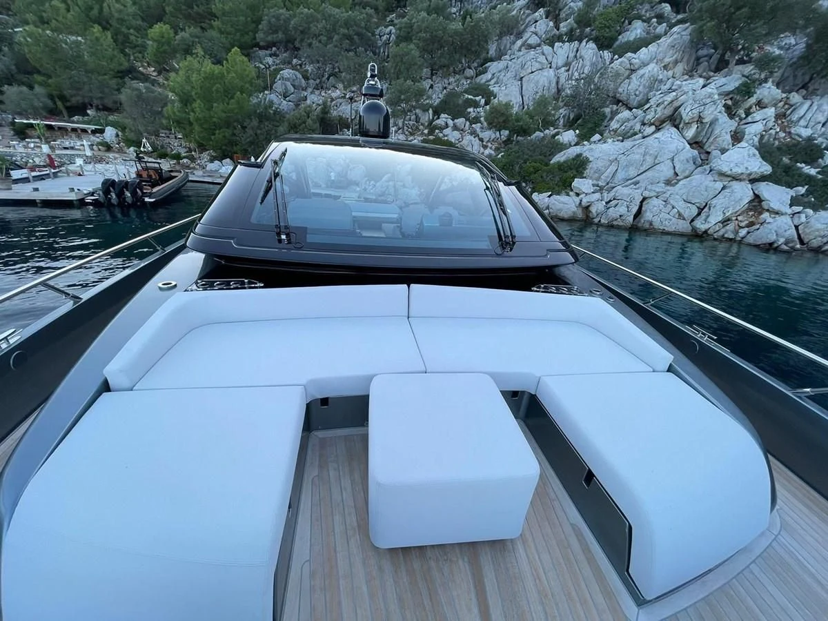 a boat on the water aboard RIVA 68' DIABLE Yacht for Sale