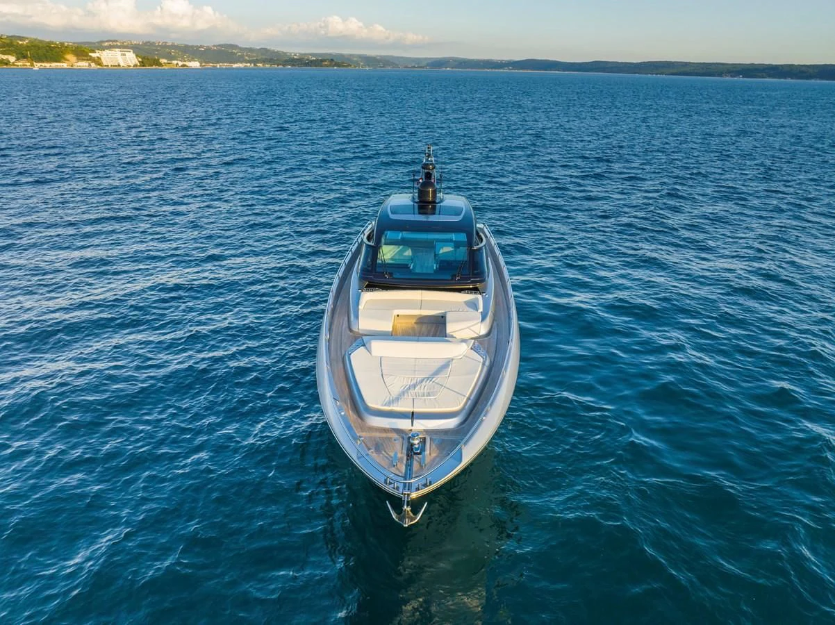 a boat in the water aboard RIVA 68' DIABLE Yacht for Sale