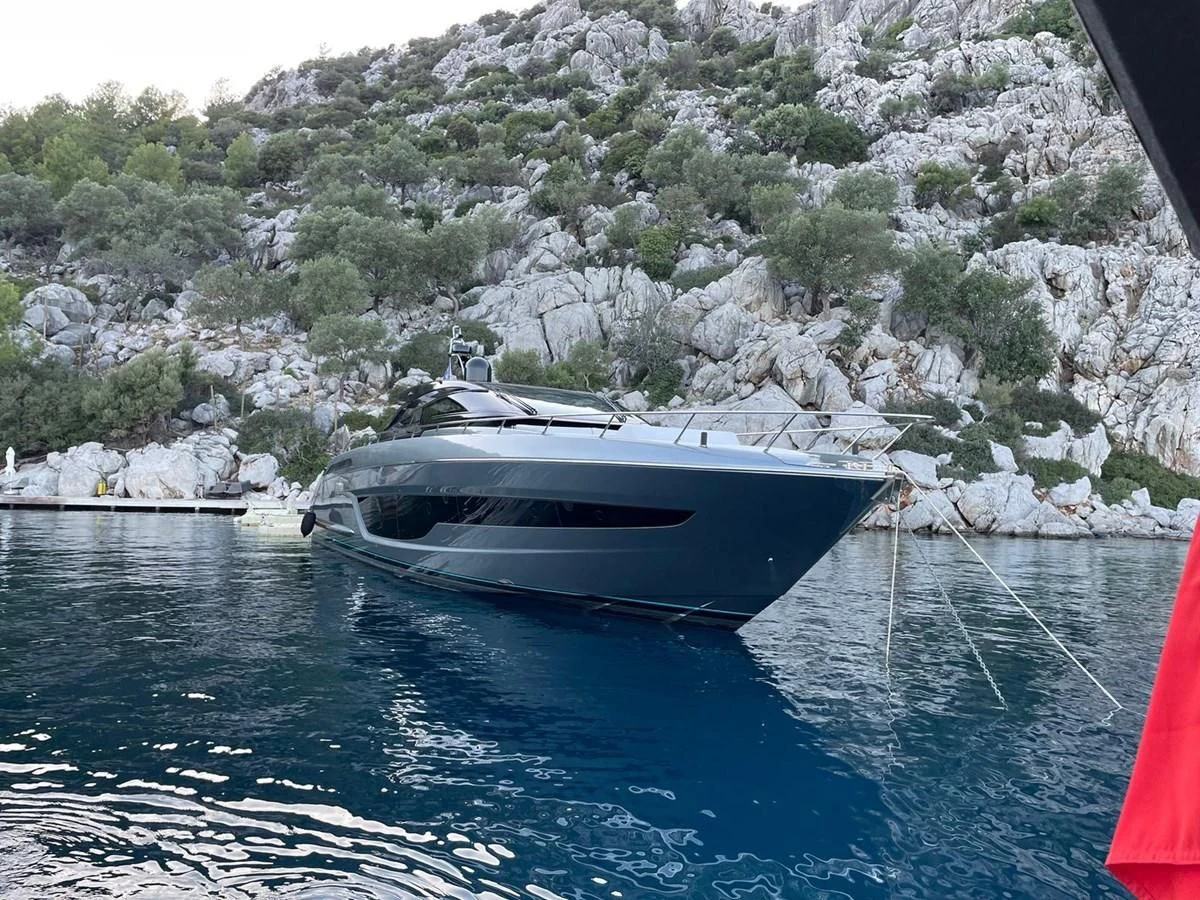 a boat on the water aboard RIVA 68' DIABLE Yacht for Sale