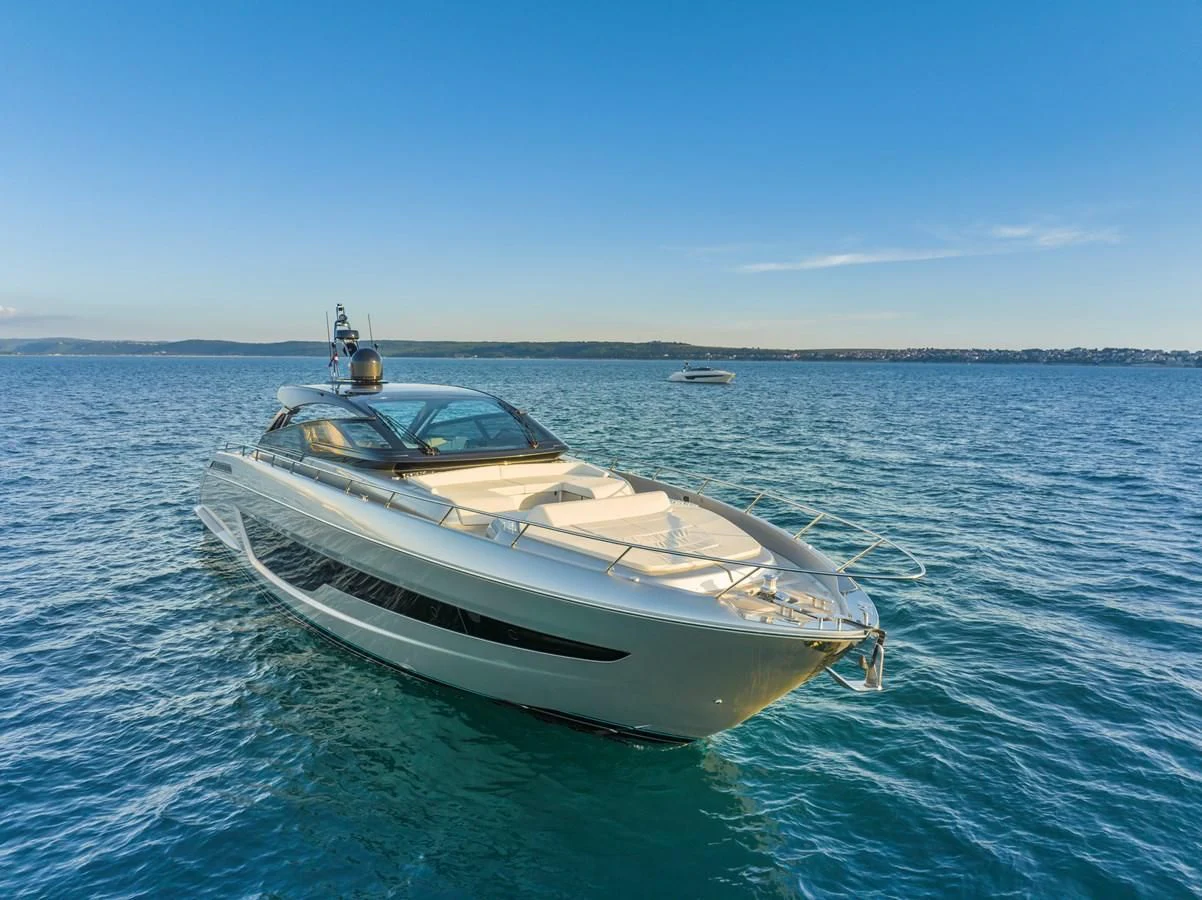 a boat on the water aboard RIVA 68' DIABLE Yacht for Sale