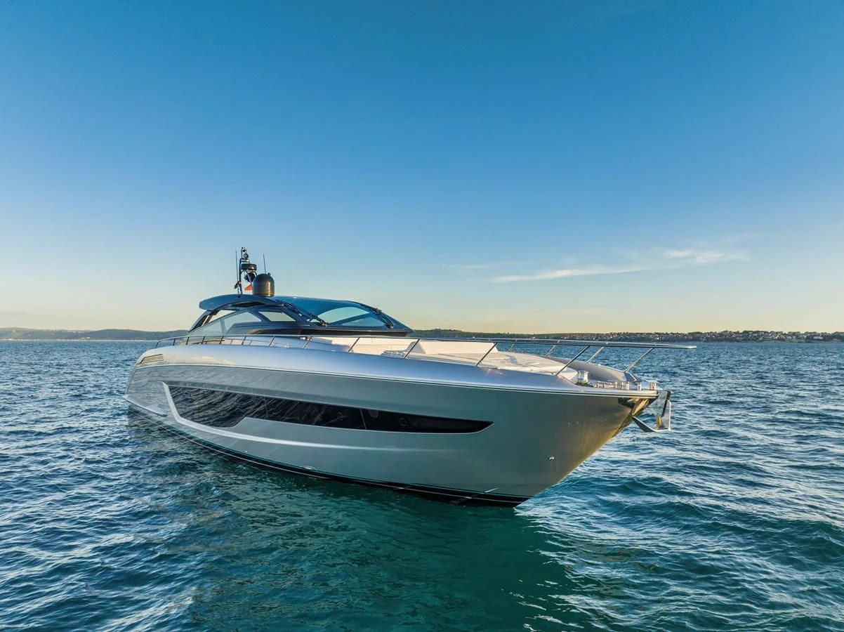 a boat in the water aboard RIVA 68' DIABLE Yacht for Sale