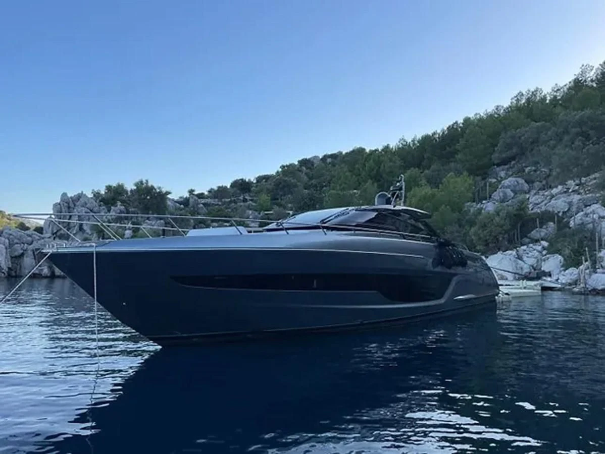 a boat on the water aboard RIVA 68' DIABLE Yacht for Sale