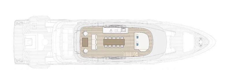 diagram aboard A+ Yacht for Charter