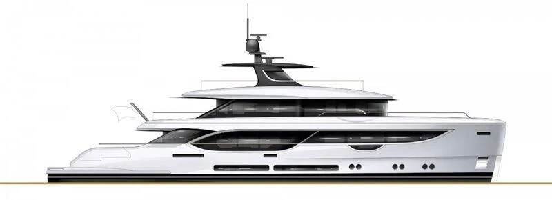 a black and white photo of a ship aboard A+ Yacht for Charter