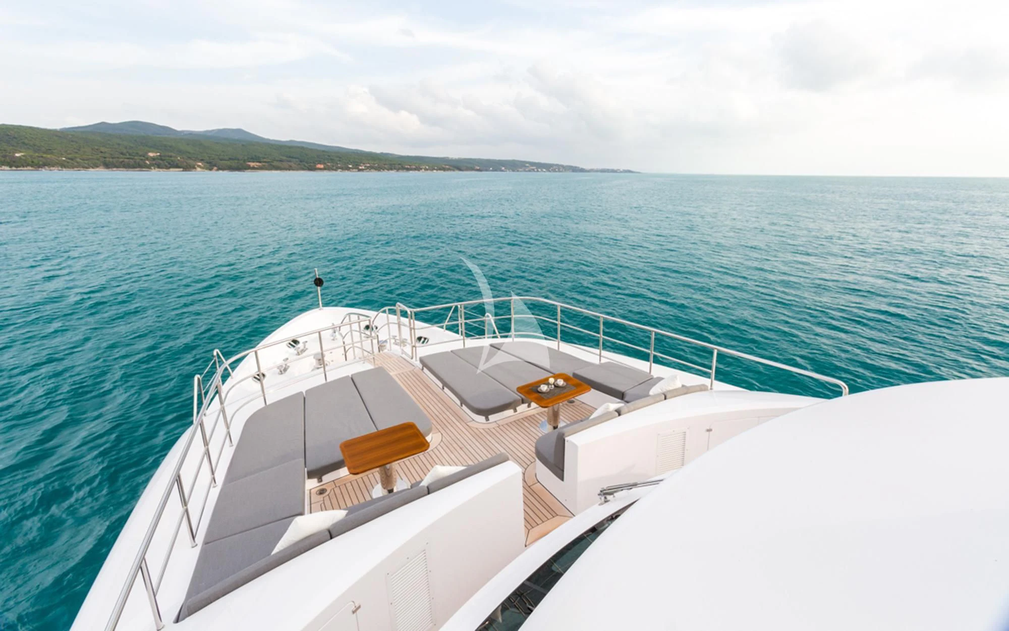 a boat on the water aboard EDESIA Yacht for Sale