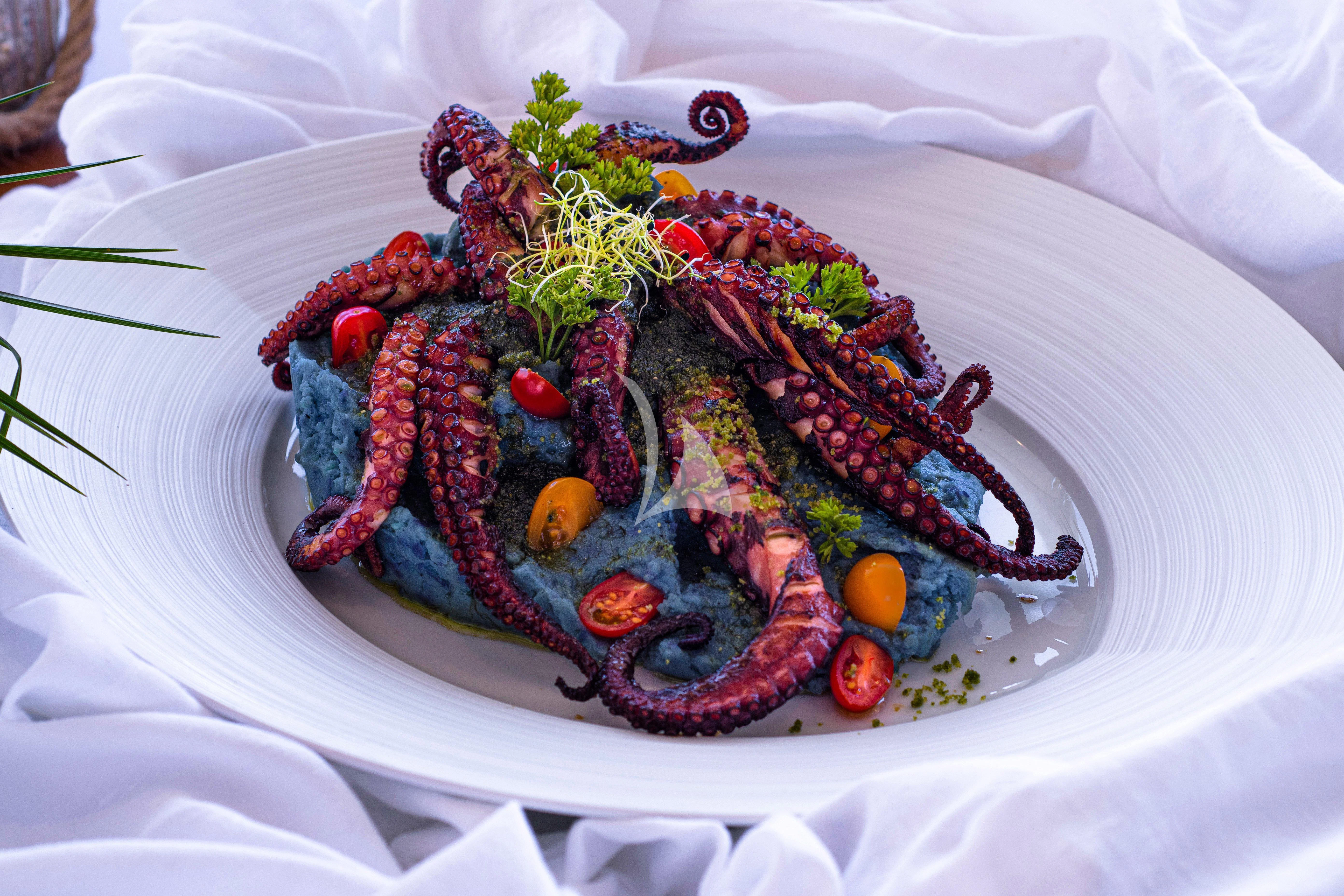 a cake with decorations aboard EDESIA Yacht for Sale