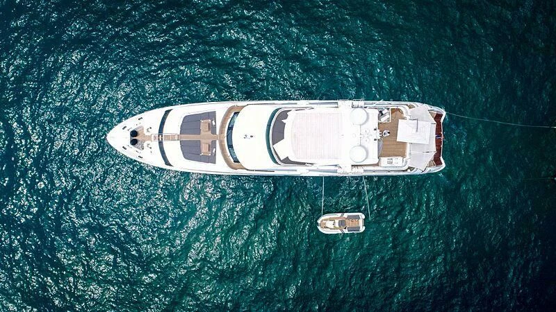 a space ship in the water aboard EDESIA Yacht for Sale