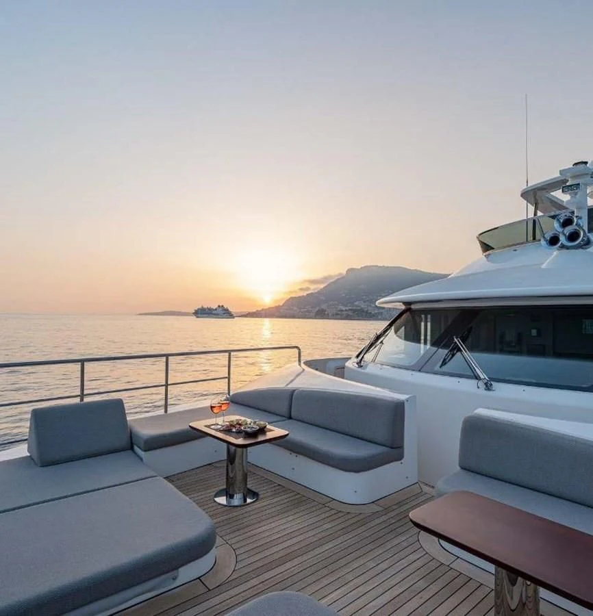 a boat on a body of water aboard EDESIA Yacht for Sale