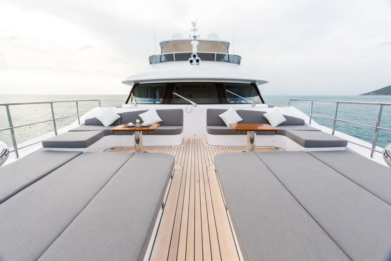 a boat on a deck aboard EDESIA Yacht for Sale