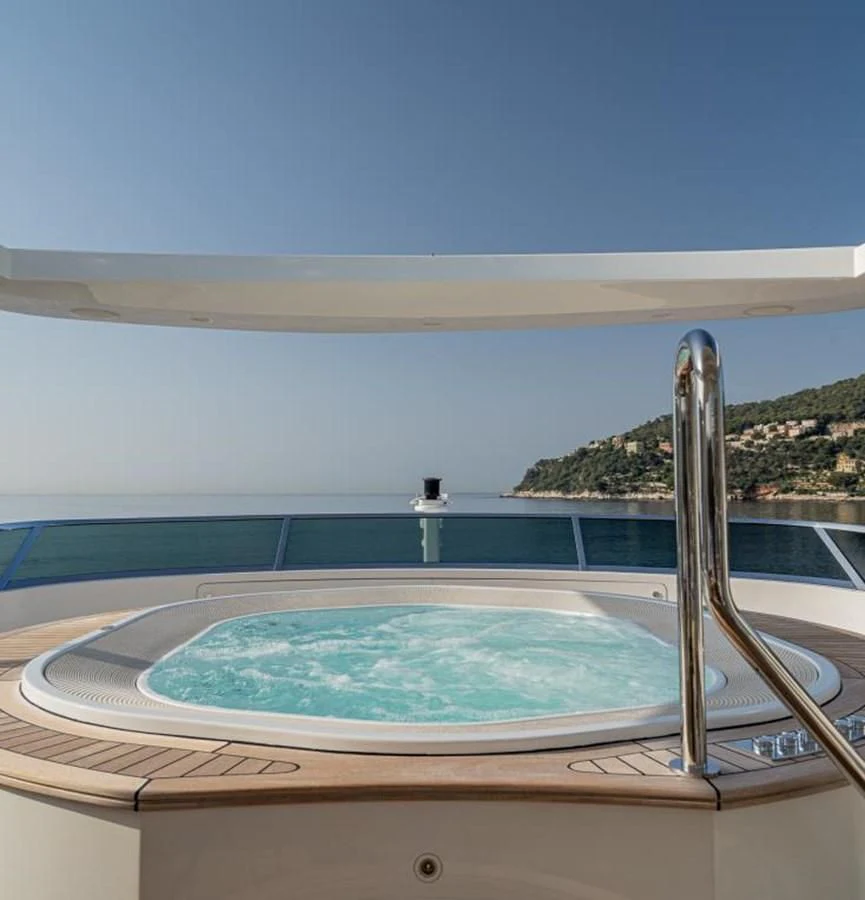 a pool on a boat aboard EDESIA Yacht for Sale