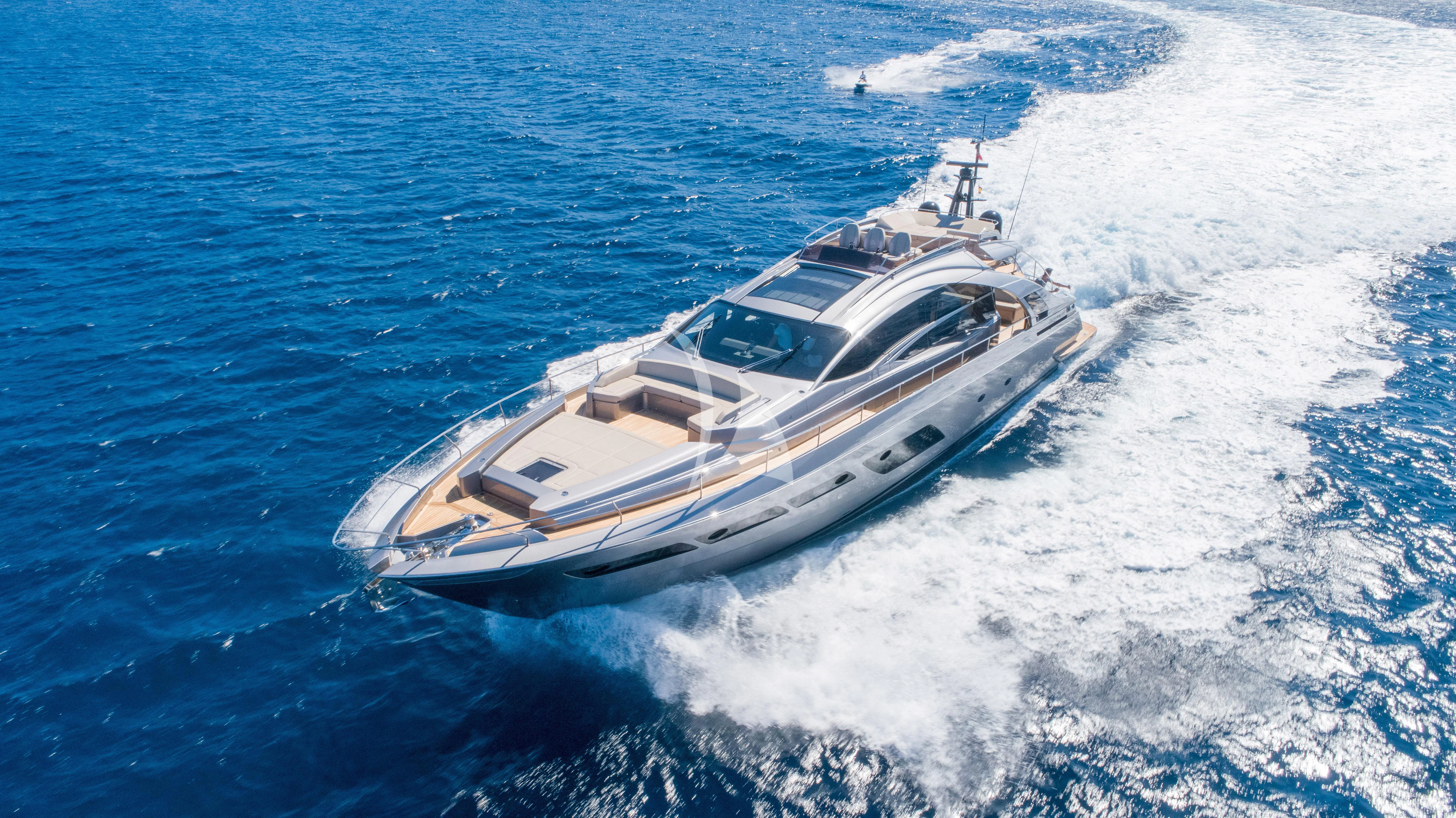 a boat on the water aboard BEYOND Yacht for Sale