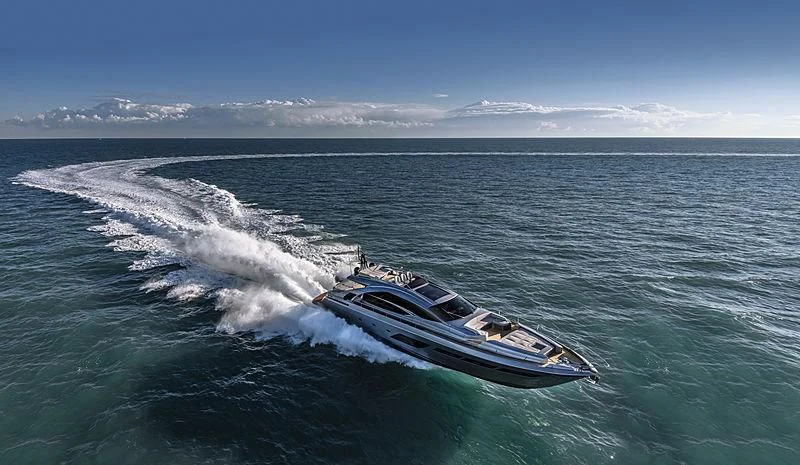 a boat on the water aboard BEYOND Yacht for Sale