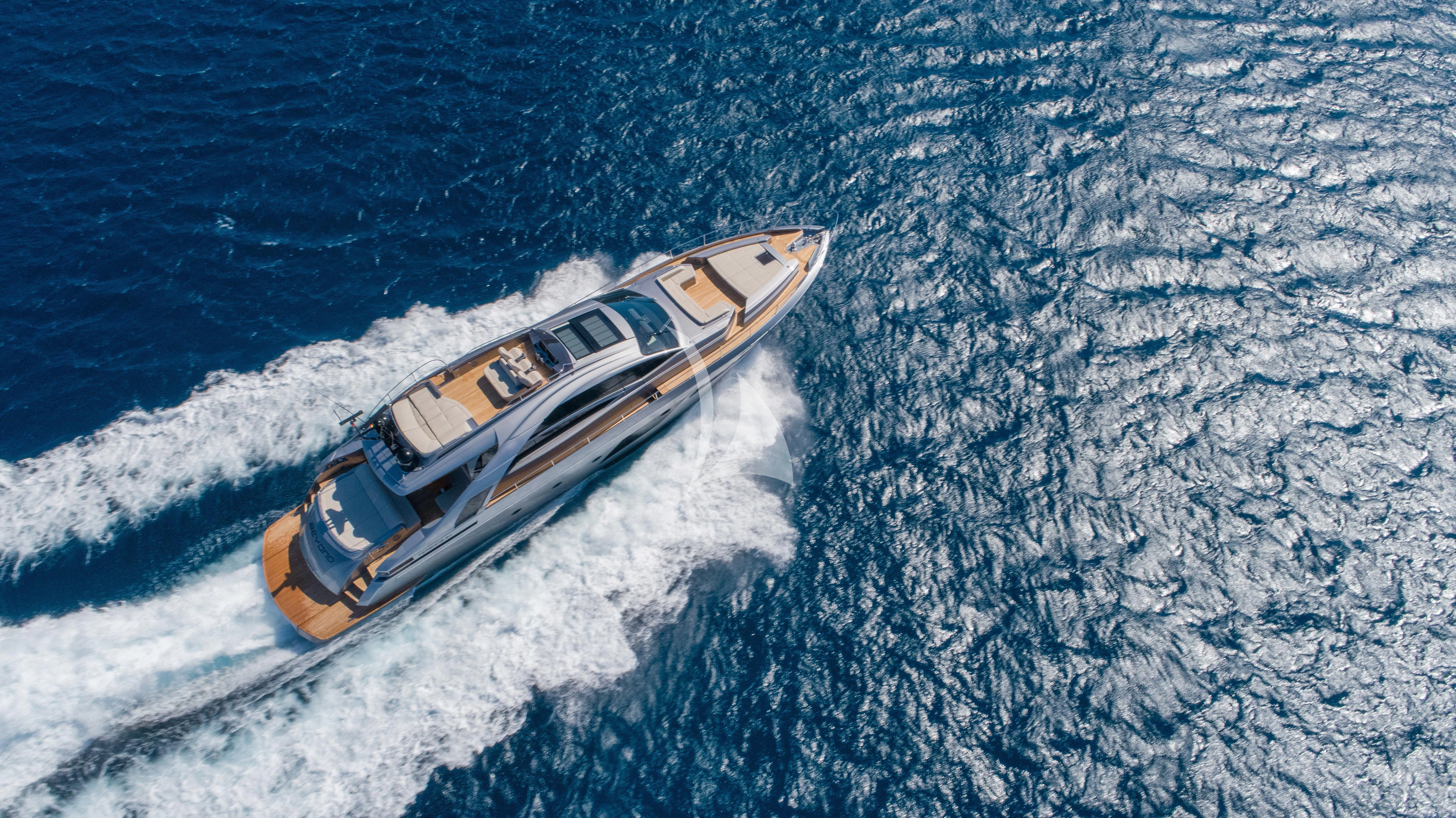 a space ship in the water aboard BEYOND Yacht for Sale