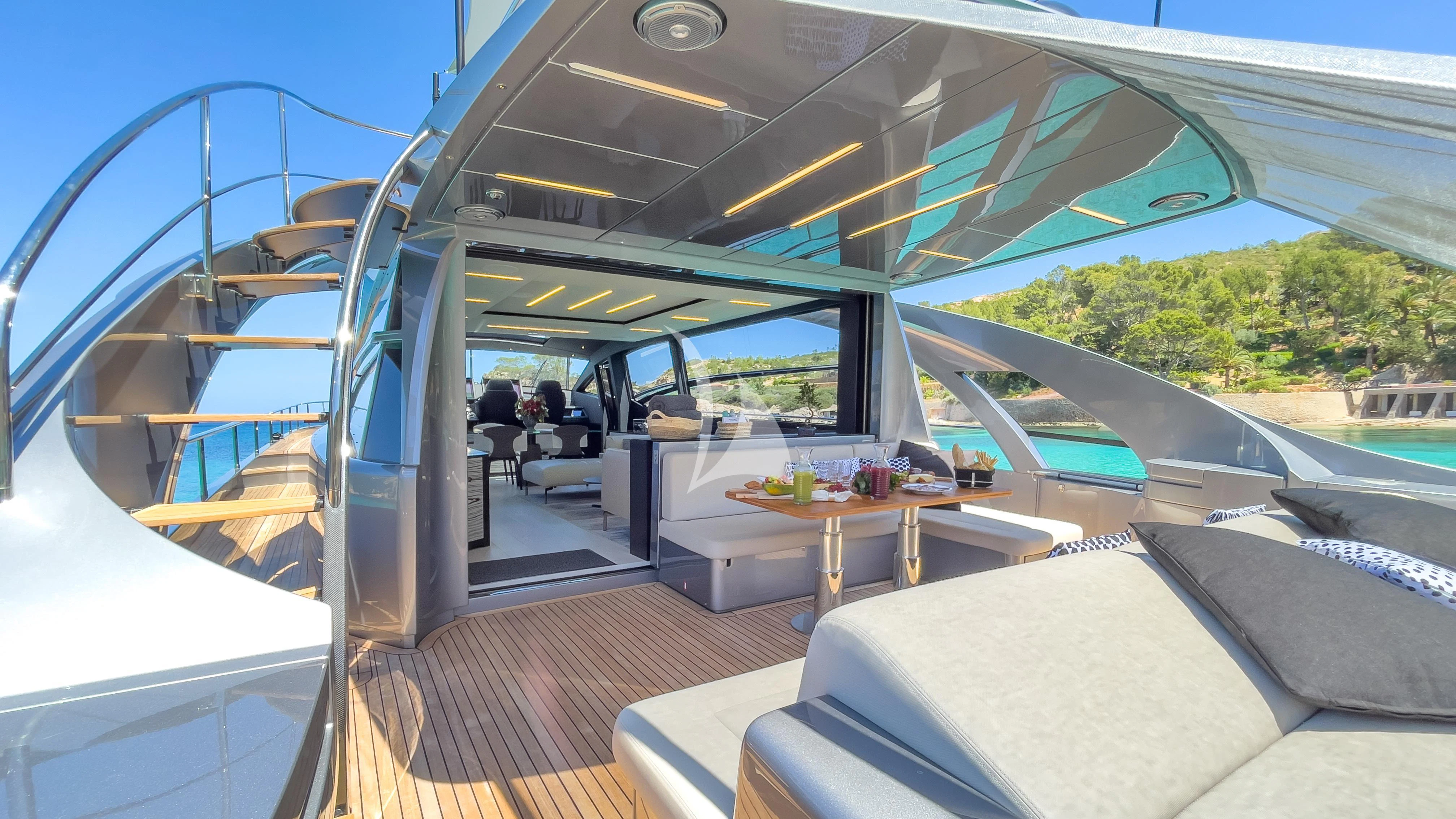 inside of a boat aboard BEYOND Yacht for Sale
